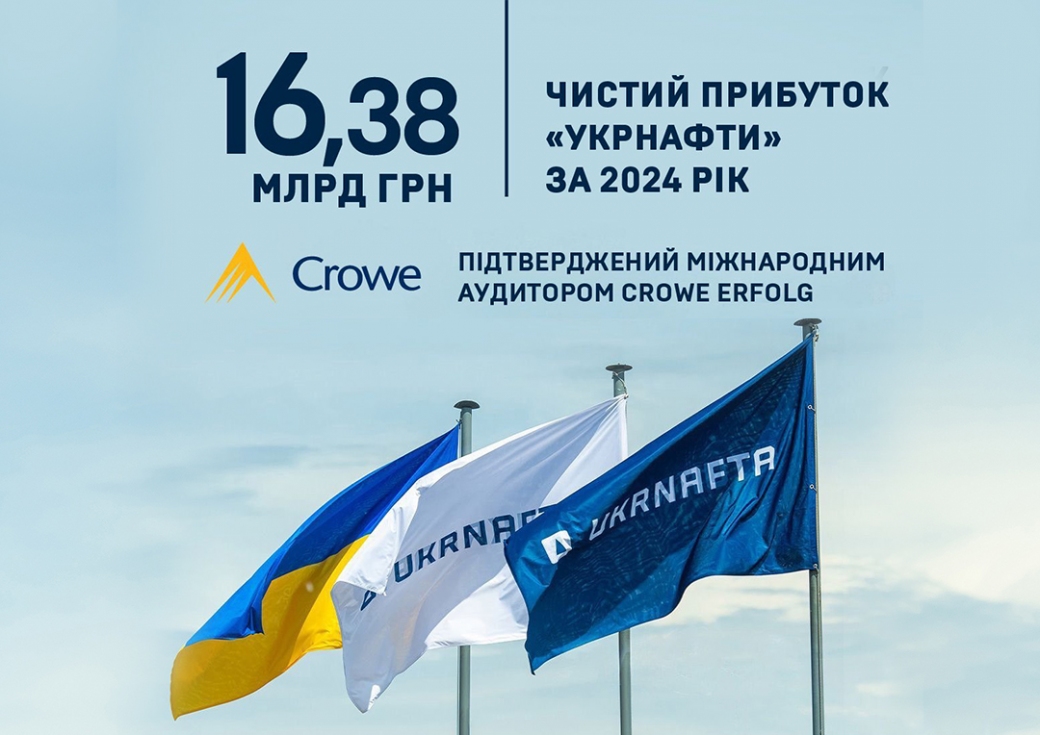 In 2024, Ukrnafta earned UAH 16.38 billion in net profit: an independent audit was conducted.