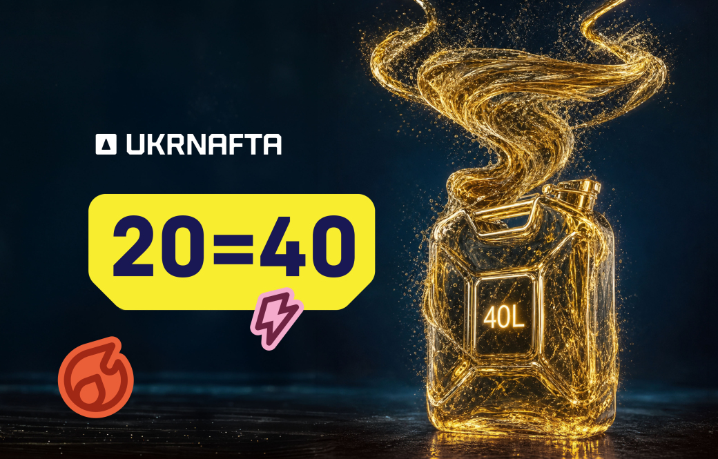 Up to 20 litres of fuel as a gift: how to get your bonus at UKRNAFTA