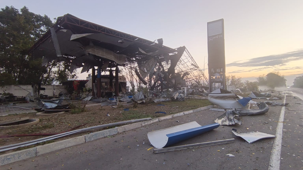Enemy Attacks UKRNAFTA Gas Station in Odesa Region, Causing Extensive Damage
