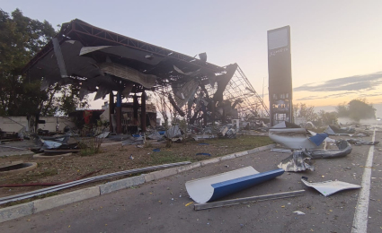 Enemy Attacks UKRNAFTA Gas Station in Odesa Region, Causing Extensive Damage