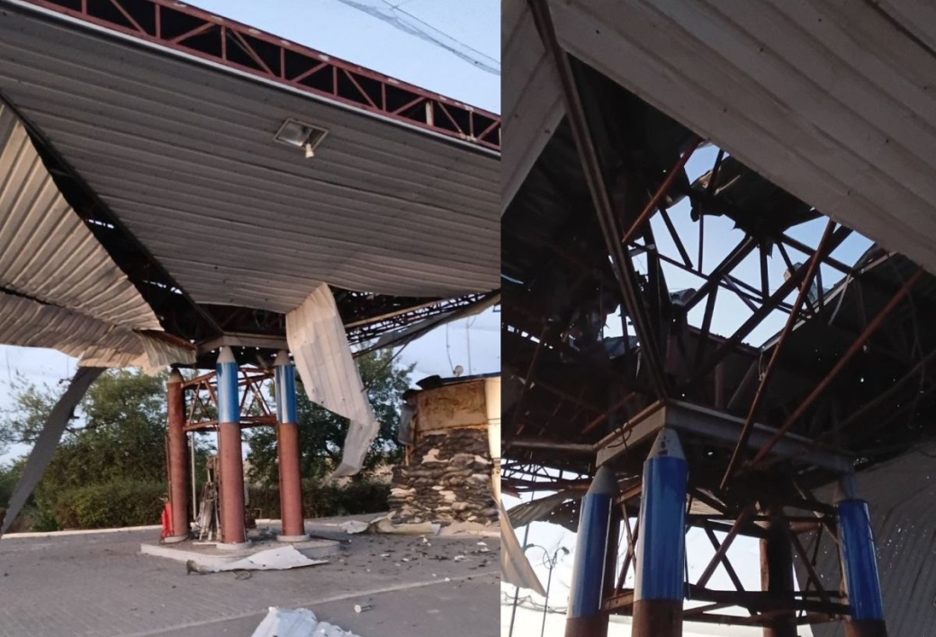 UKRNAFTA gas station damaged in the Dnipropetrovsk region: russian forces strike twice with FPV drones.