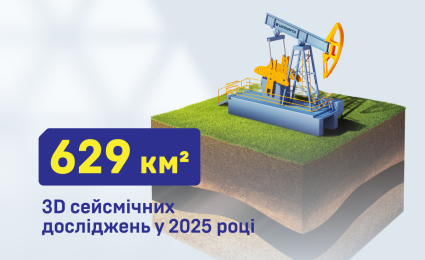 Ukrnafta acquired more than 1,210 km² of 3D seismic to plan drilling
