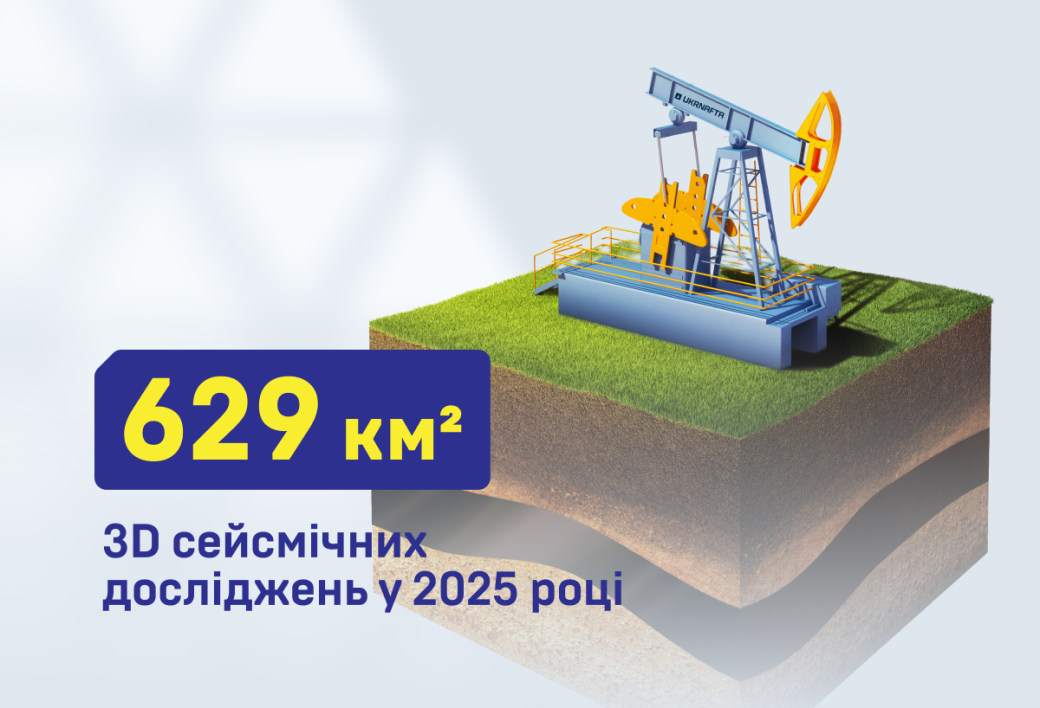 Ukrnafta acquired more than 1,210 km² of 3D seismic to plan drilling