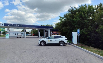 UKRNAFTA and TOKA have opened an electric vehicle charging station in Khmelnytskyi