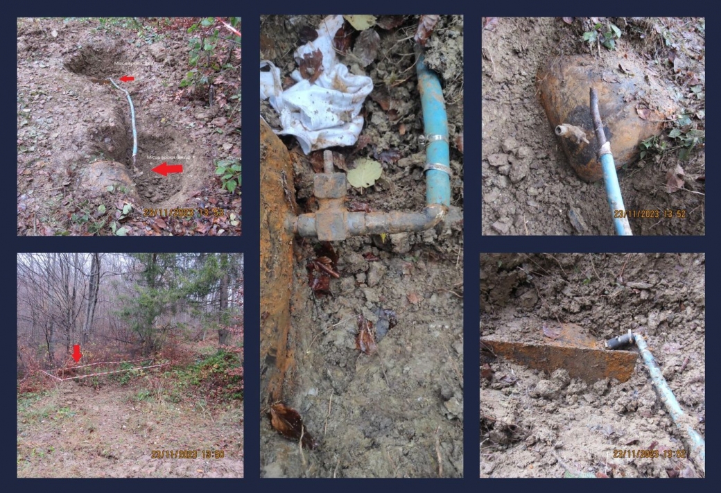 Gas pipeline tie-in detected and eliminated