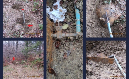 Gas pipeline tie-in detected and eliminated