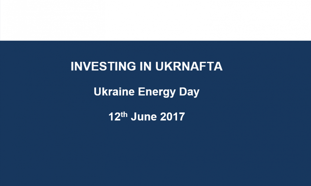 Ukrnafta presents at Ukrainian Energy Day in London